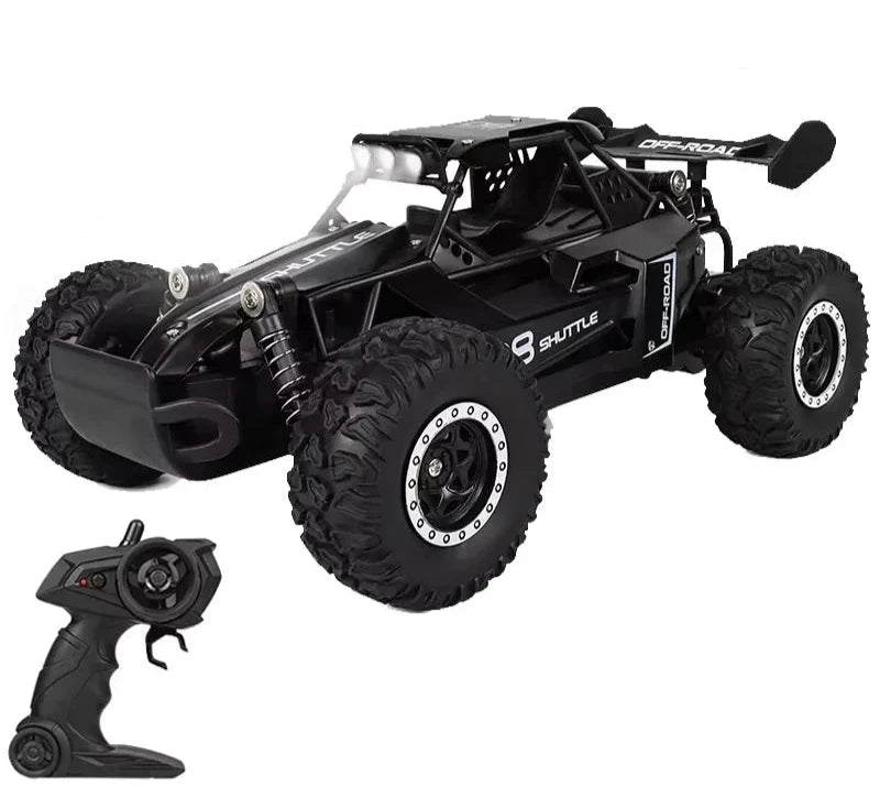 Carro RC Off-road 2.4GHz com Luzes LED - 2WD, Alta Velocidade, Escala 1:16 Carro RC Off-road 2.4GHz com Luzes LED - 2WD, Alta Velocidade, Escala 1:16